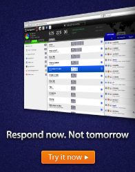 Respond now. Not tomorrow. Try GoSquared real-time web analytics now.