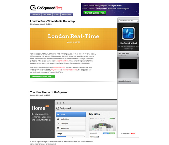 Designing the new GoSquared Blog