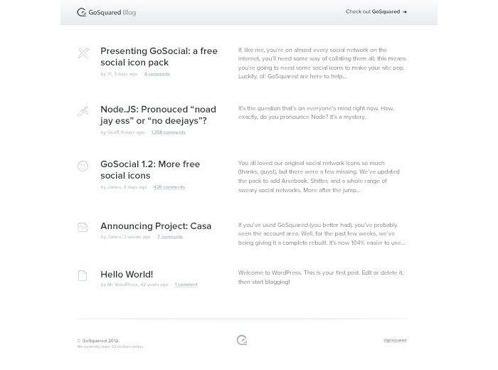 Designing the new GoSquared Blog