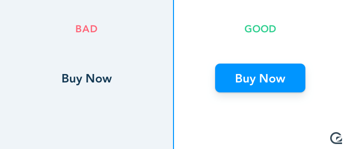 Call-to-Action buttons should look like buttons