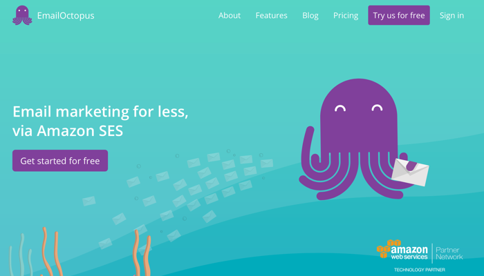 EmailOctopus CTA example