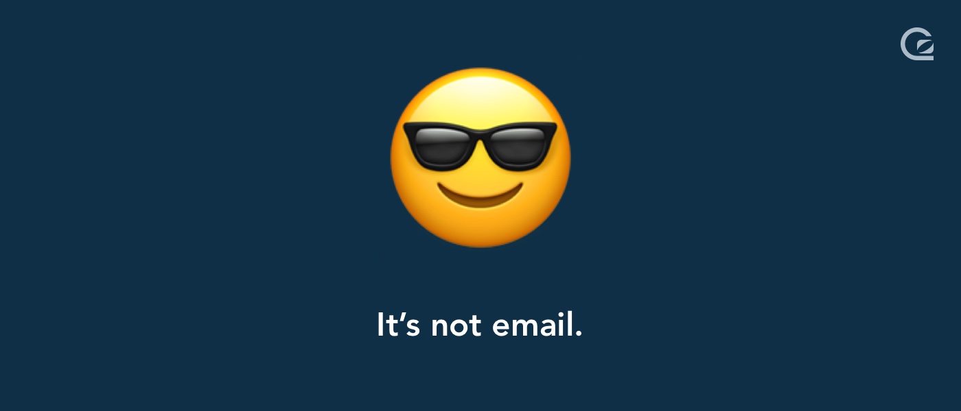 Live chat is not email