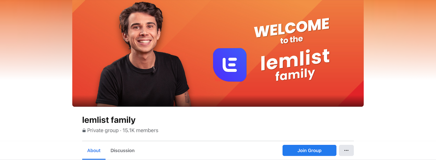 Lemlist Family on Facebook
