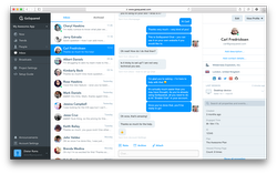 Screenshot of GoSquared Live Chat Inbox
